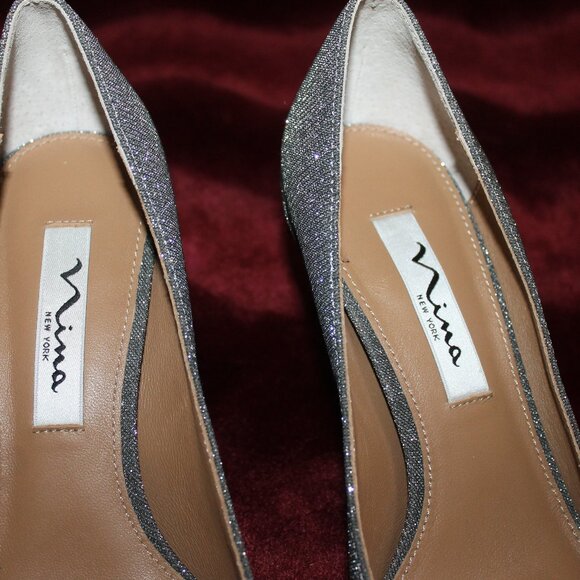 Nina sparkly silver heels - Picture 4 of 7